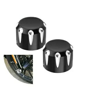 2X CNC フロントアクスルナットカバーボルトキットオートバイハーレーダイナファットボーイ Softai 2X CNC Front Axle Nut Cover Bolt Kit Motorcycle For Harley Dyna Fatboy Softai 【並行輸入品】