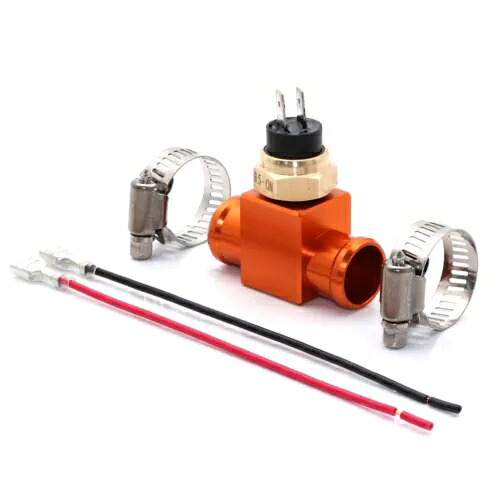 オレンジ CNC オートバイ温度スイッチラジエーターファンサーモスタットホンダ CRF Orange CNC Motorcycle Temperature Switch Radiator Fan Thermostat For Honda CRF 【並行輸入品】