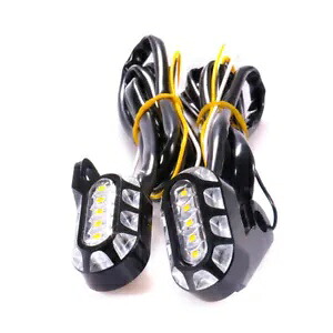 オートバイ 12 ボルト LED ミニインジケーターターンシグナルライトハンドルバーウインカーツーリング Motorcycle 12v LED Mini Indicators Turn Signal Light Handlebar Blinker Touring 【並行輸入品】