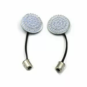 2X オートバイ 1156 ブレットスタイル リア レッド 2 インチ LED 12v ターンシグナルインサートライト 2X Motorcycle 1156 Bullet Style Rear Red 2'' LED 12v Turn Signal Insert Lights 【並行輸入品】