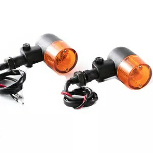 オートバイユニバーサル 12V ターンシグナルライトインジケーターホンダボバーツーリング用 Motorcycle Universal 12V Turn Signals Lights Indicator For Honda Bobber Touring 【並行輸入品】