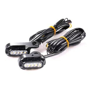 ハーレー用ユニバーサルミニハンドルバーLEDターンシグナルライトインジケーターランプ2個 2PCS Universal Mini Handlebar LED Turn Signal Light Indicators Lamp For Harley 【並行輸入品】 35,035円