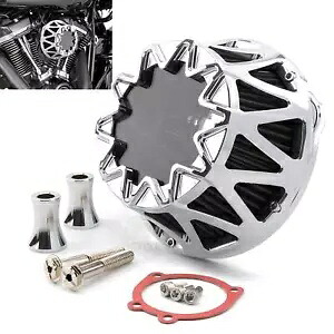 クロームエアクリーナーインテークフィルターハーレースポーツスターXL 883 1200アイアン1991-2022用 Chrome Air Cleaner Intake Filter For Harley Sportster XL 883 1200 Iron 1991-2022 【並行輸入品】