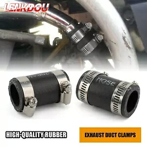 ペア排気ダクトクランプヤマハバンシー 350 YFZ350 YFZ350SE / LE 1987-2006 Pair Exhaust Duct Clamps For Yamaha Banshee 350 YFZ350 YFZ350SE / LE 1987-2006 【並行輸入品】