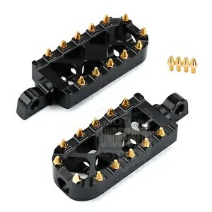 ワイド MX スタイルフットペグフットレストハーレーツーリングソフテイルスポーツスター 883 ボバー用 Wide MX Style Foot Pegs Footrest For Harley Touring Softail Sportster 883 Bobber 【並行輸入品】