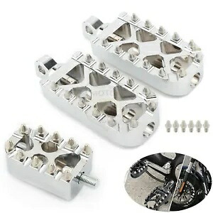 クローム MX スタイルフットペグシフターペグハーレーツーリングダイナスポーツスターソフテイル用 Chrome MX Style Foot Pegs Shifter Peg For Harley Touring Dyna Sportster Softail 【並行輸入品】