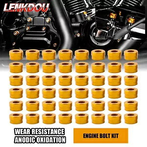 オートバイビレットエンジントランスミッションボルトキットハーレーツーリングスポーツスターダイナ用 Motorcycle Billet Engine Transmission Bolt Kit For Harley Touring Sportster Dyna 【並行輸入品】