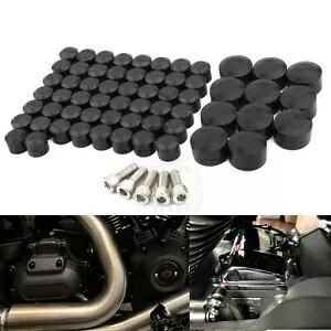 61 個モーターエンジンボルトスクリューキャップカバーハーレーソフテイル 2007-2017 ツインカム用 61pcs Motor Engine Bolt Screw Caps Covers For Harley Softail 2007-2017 Twin Cam 【並行輸入品】