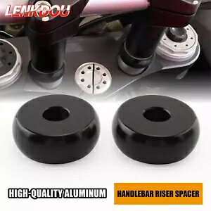 ハーレーソフテイルブレイクアウトFXSBダイナローライダー用ブラックハンドルバーライザースペーサーキット Black Handlebar Riser Spacer Kit For Harley Softail Breakout FXSB Dyna Low Rider 【並行輸入品】