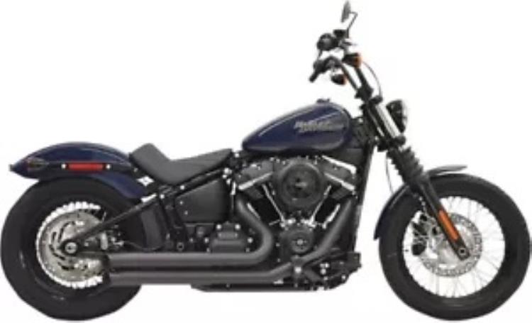 Bassani Xhaust スラッシュカット プロストリート フルエキゾースト システム ブラック 2-1/2\