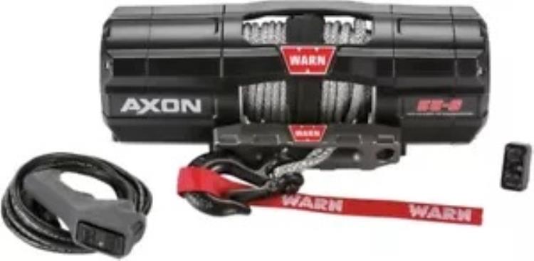 Warn Axon 55-S ウインチ ロッカーバー スイッチ & リモート 1/4 インチ 50 フィート 合成 Warn Axon 55-S Winch with Rockerbar Switch & Remote 1/4" 50' Synthetic 【並行輸入品】｜カスタムパーツ WORLD倉庫