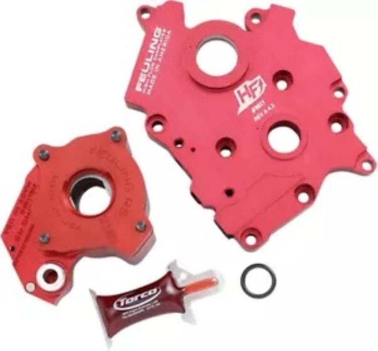 Feuling レースオイルポンプ/キャンププレートキット レッド #7199 ハーレーダビッドソン Feuling Race Oil Pump/Camplate Kit Red #7199 Harley Davidson 【並行輸入品】