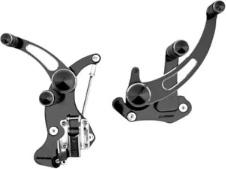 Accutronix スロット付きフォワード コントロール ナイト シリーズ #FC405-SSN ハーレーダビッドソン Accutronix Slotted Forward Controls Night Series #FC405-SSN Harley Davidson 【並行輸入品】