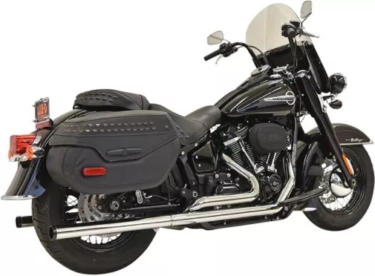 Bassani Xhaust デュアル ストレート フルシステム エキゾースト システム クローム ブラック エンド #1S96P Bassani Xhaust Dual Straight Full System Exhaust System Chrome Black Ends #1S96P 【並行輸入品】 146,850円