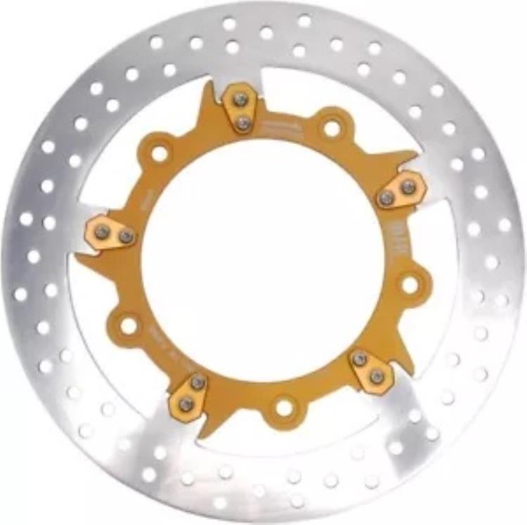 MJK パフォーマンス エンフォーサー ブレーキ ローター フロント 11.8 インチ ゴールド #P-4659 ハーレーダビッドソン MJK Performance Enforcer Brake Rotor Front 11.8\