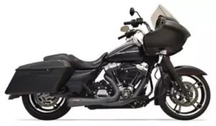 Bassani ロードレイジ 2:1 ショーティー コンプリートエキゾーストシステム ブラック #1F52RB Bassani Road Rage 2:1 Shorty Complete Exhaust System Black #1F52RB 【並行輸入品】