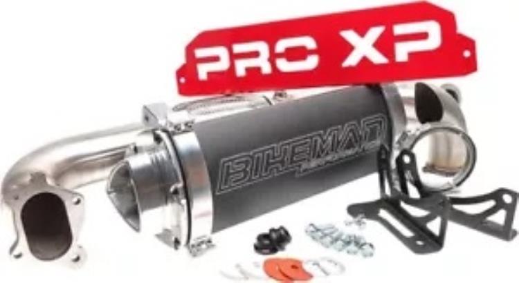 Bikeman パフォーマンス 3 インチ Big Mo フルエキゾースト システム ブラック ポラリス RZR Pro XP 2020 Bikeman Performance 3\
