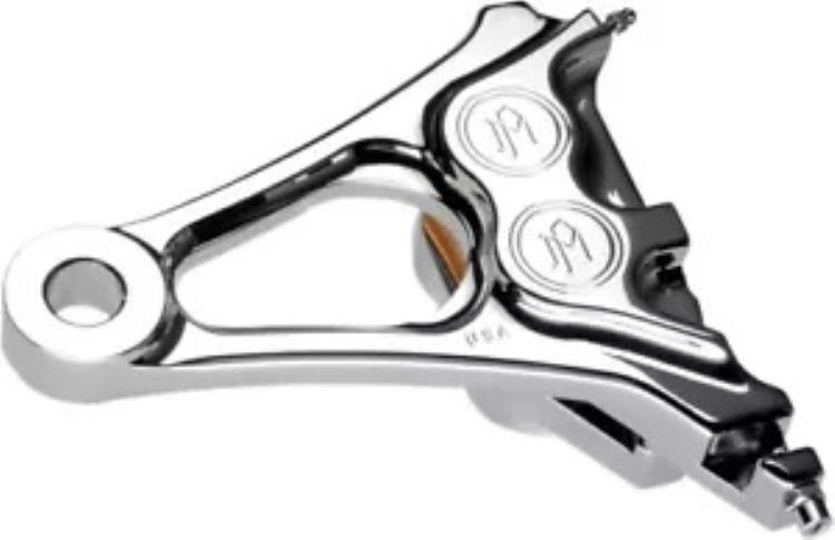 Performance Machine 4 ピストン キャリパー & ブラケット リア クローム #1294-0077-CH Performance Machine 4-Piston Caliper & Bracket Rear Chrome #1294-0077-CH 【並行輸入品】|カスタムパーツ WORLD倉庫