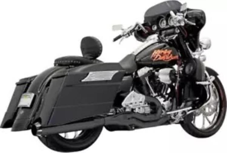 Bassani Xhaust Road Rage II B1 エキゾーストシステム ブラック #FLH-777B ハーレーダビッドソン Bassani Xhaust Road Rage II B1 Exhaust System Black #FLH-777B Harley Davidson 【並行輸入品】｜カスタムパーツ WORLD倉庫