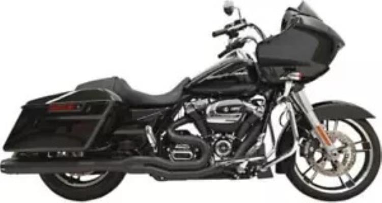 Bassani Road Rage B4 エキゾースト 缶マフラー付き ブラック ハーレー M8 ツーリング Bassani Road Rage B4 Exhaust w/Can Muffler Black Harley M8 Touring 【並行輸入品】