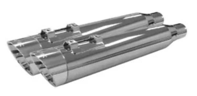 Two Brothers Racing スラッシュカット デュアル S/O マフラー クローム/ポリッシュ #005-4560499D-PS Two Brothers Racing Slash Cut Dual S/O Mufflers Chrome/Polished #005-4560499D-PS 【並行輸入品】
