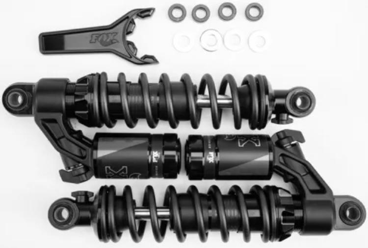 Fox Shox QS3-R ピギーバック ショック 12.5" #897-27-304 ハーレーダビッドソン ダイナ Fox Shox QS3-R Piggyback Shocks 12.5" #897-27-304 Harley Davidson Dyna 【並行輸入品】｜カスタムパーツ WORLD倉庫
