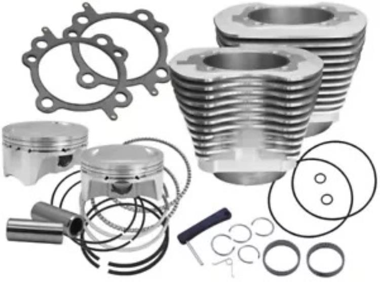 S&S 110" サイドワインダー ビッグボアキット シルバー #910-0650 ハーレーダビッドソン S&S 110" Sidewinder Big Bore Kit Silver #910-0650 Harley Davidson 【並行輸入品】|カスタムパーツ WORLD倉庫