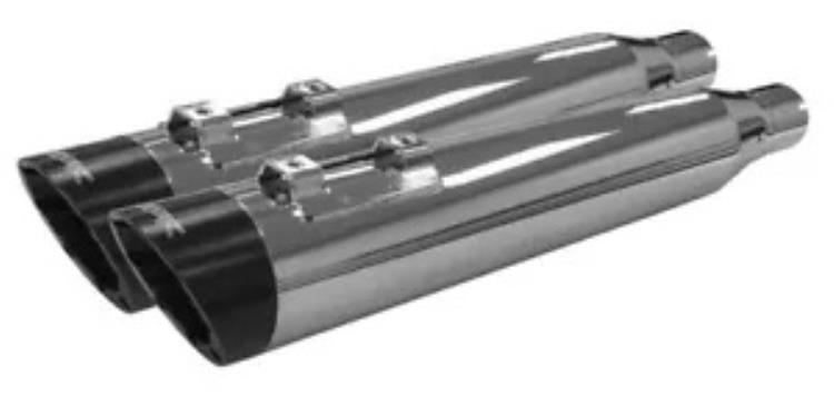 Two Brothers Racing Slash デュアル S/O マフラー クローム w/ブラックチップ #005-4560499D-S Two Brothers Racing Slash Dual S/O Mufflers Chrome w/Black Tips #005-4560499D-S 【並行輸入品】|カスタムパーツ WORLD倉庫