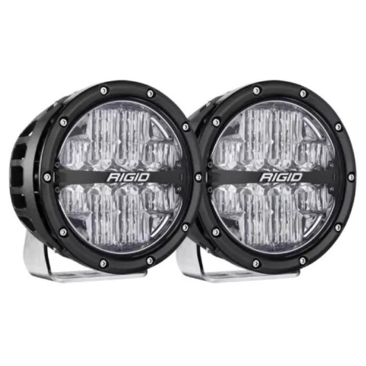 リジッド 360 シリーズ RGBW LED ドライブ ライト ポッド 6 インチ ブラック Rigid 360-Series RGBW LED Drive Light Pods 6\