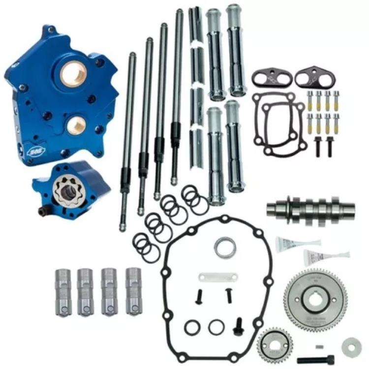 S&S 475G ギアドライブカムチェストキット クロームプッシュロッド付き 油冷ハーレー M8 エンジン S&S 475G Gear Drive Cam Chest Kit w/Chrome Pushrods Oil Cooled Harley M8 Engine 【並行輸入品】
