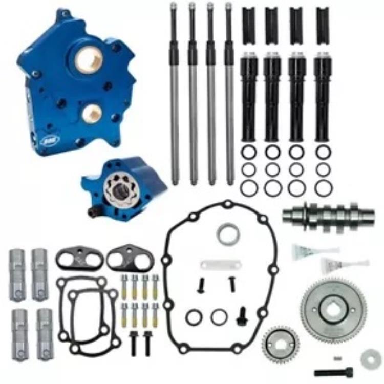 S&S 465G ギアドライブカムチェストキット ブラックプッシュロッド付き 油冷ハーレー M8 エンジン S&S 465G Gear Drive Cam Chest Kit w/Black Pushrods Oil Cooled Harley M8 Engine 【並行輸入品】