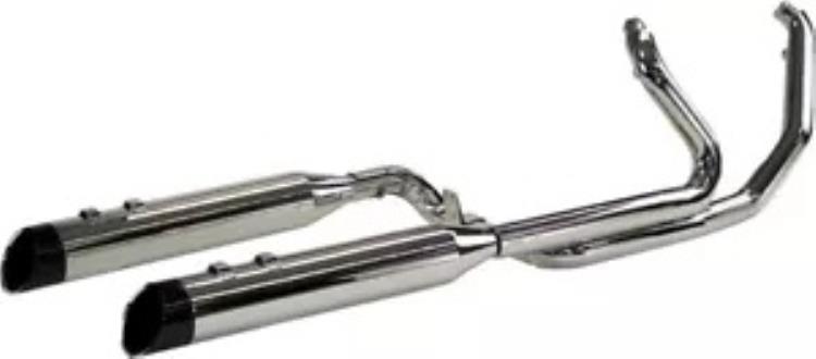 クロムワークス ドミネーター 2-into-2 3ステップエキゾースト エッジチップ付き クローム 200435 Khrome Werks Dominator 2-into-2 3-Step Exhaust with Edge Tips Chrome 200435 【並行輸入品】
