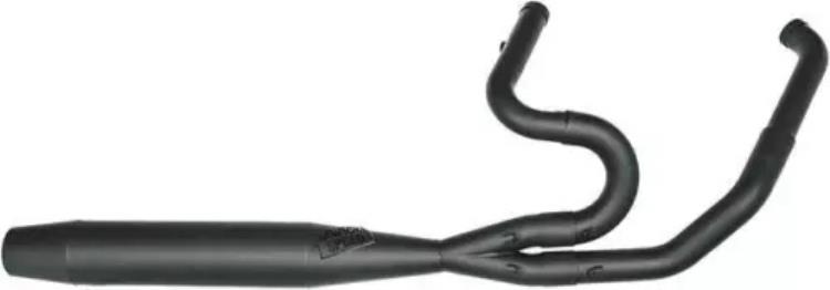 Sawicki 2-into-1 ミッドレングス キャノン フルエキゾースト システム ブラック #930-01307 Sawicki 2-into-1 Mid-Length Cannon Full Exhaust System Black #930-01307 【並行輸入品】