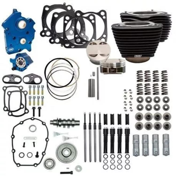 S&S 124 インチ油冷パワーパッケージギアドライブブラックプッシュロッド #310-1059 S&S 124" Oil Cooled Power Package Gear Drive Black Pushrods #310-1059 【並行輸入品】｜カスタムパーツ WORLD倉庫
