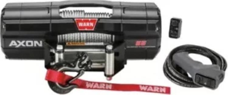 Warn Axon 55 ウインチ、ロッカーバー スイッチおよびリモート 1/4 インチ 50 フィート ワイヤー付き Warn Axon 55 Winch with Rockerbar Switch & Remote 1/4" 50' Wire 【並行輸入品】｜カスタムパーツ WORLD倉庫