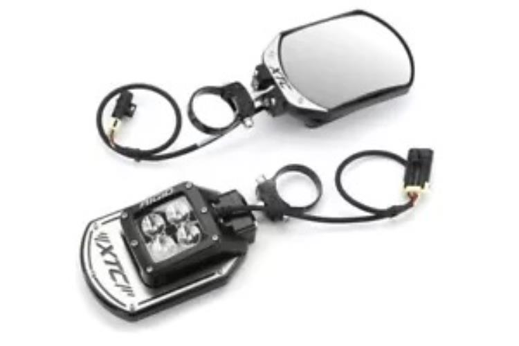 XTC パワー UTV 2 インチ ロール ケージ LED サイドミラー XTC Power UTV 2\