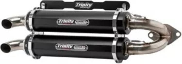 Trinity Racing Stage 5 デュアル スリップオン エキゾースト ブラック ポラリス RZR RS1 2018-2019 Trinity Racing Stage 5 Dual Slip-On Exhaust Black Polaris RZR RS1 2018-2019 【並行輸入品】