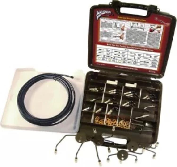 Magnum BYO Build Your Own DOT ブレーキ ライン マスター ビルダー キット ブラック Magnum BYO Build Your Own DOT Brake Line Master Builder Kit Black 【並行輸入品】