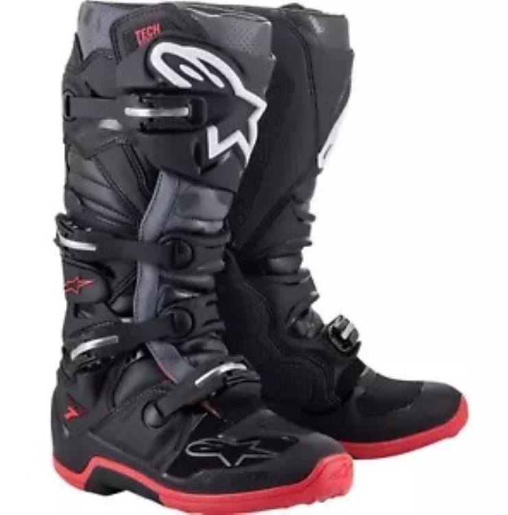 アルパインスターズ テック 7 '14 メンズ MX オフロード ブーツ ブラック/グレー Alpinestars Tech 7 '14 Mens MX Offroad Boots Black/Gray 【並行輸入品】｜カスタムパーツ WORLD倉庫