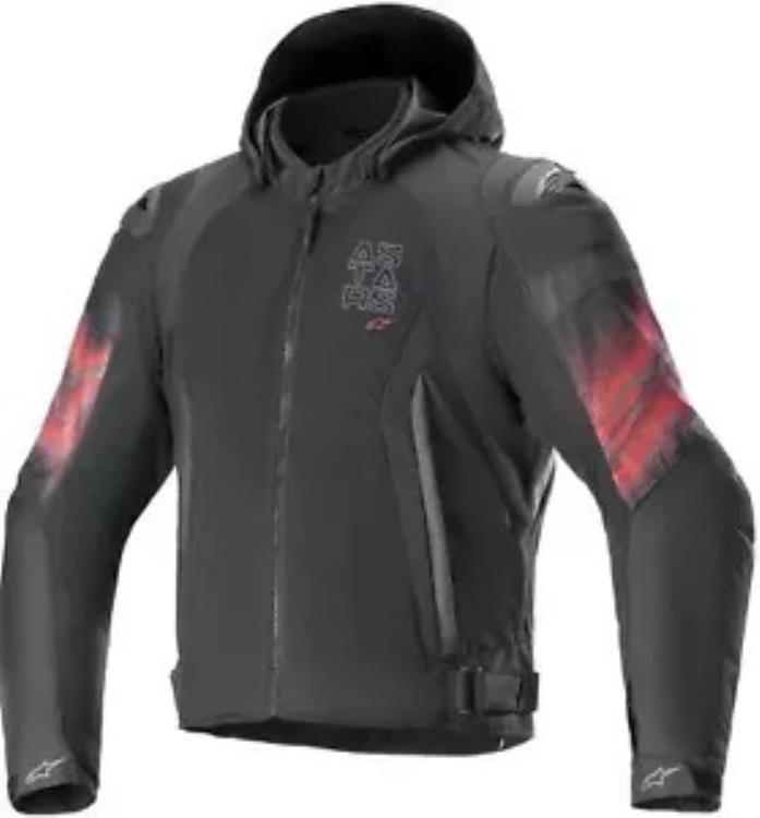 Alpinestars Zaca Air Venom メンズ 防水オートバイ ジャケット ブラック/レッド Alpinestars Zaca Air Venom Mens Waterproof Motorcycle Jacket Black/Red 【並行輸入品】