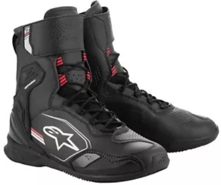 Alpinestars スーパーファスター メンズ オートバイ シューズ ブラック/グレー/レッド Alpinestars Superfaster Mens Motorcycle Shoes Black/Gray/Red 【並行輸入品】