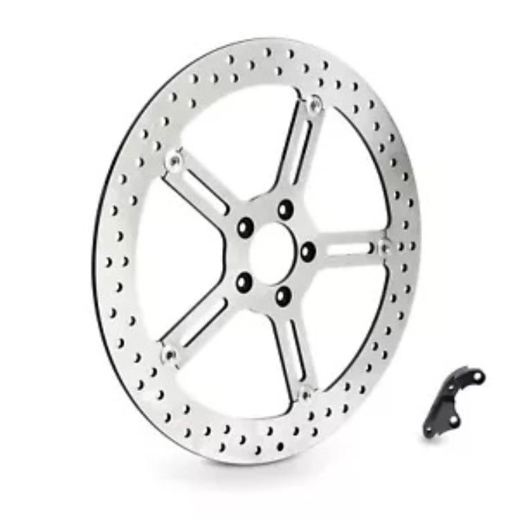 Arlen Ness 15 インチ ビッグ左フロント ブレーキ ローター (02-966) Arlen Ness 15\
