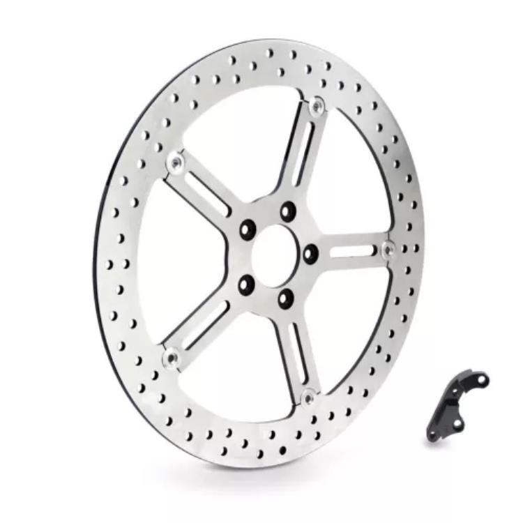 Arlen Ness 15 インチ ビッグ左フロント ブレーキ ローター (02-972) Arlen Ness 15\