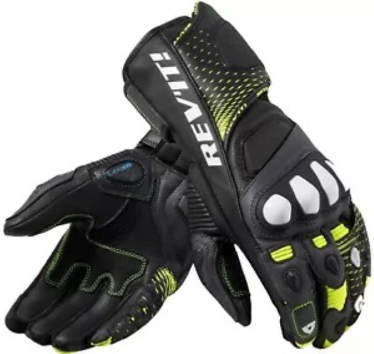 Rev'It Control メンズ レザー オートバイ グローブ ブラック/ネオン イエロー Rev'It Control Mens Leather Motorcycle Gloves Black/Neon Yellow 【並行輸入品】｜カスタムパーツ WORLD倉庫