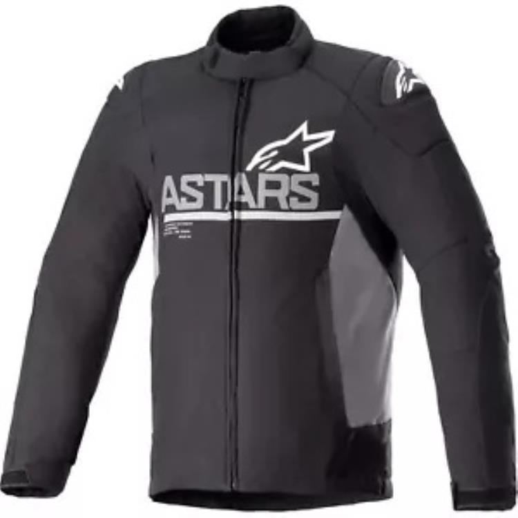 アルパインスターズ SMX メンズ 防水オートバイ ジャケット ブラック/グレー Alpinestars SMX Mens Waterproof Motorcycle Jacket Black/Gray 【並行輸入品】