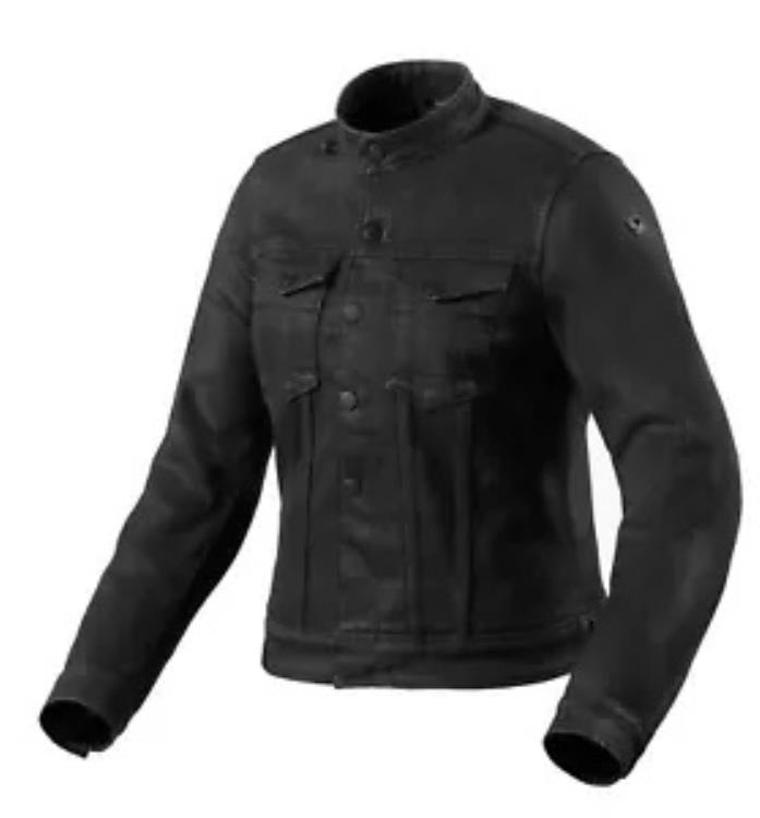 Rev'It トラッカー レディース オートバイ ライディング ジャケット ブラック Rev'It Trucker Womens Motorcycle Riding Jacket Black 【並行輸入品】