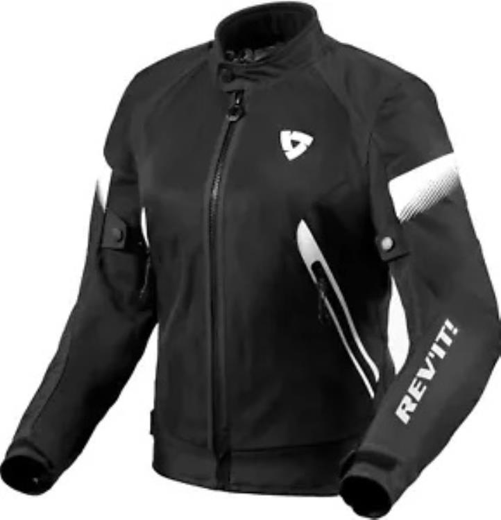 Rev'It Control Air H2O レディース テキスタイル モーターサイクル ジャケット ブラック/ホワイト Rev'It Control Air H2O Womens Textile Motorcycle Jacket Black/White 【並行輸入品】