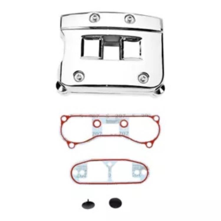 ドラッグ スペシャリティーズ クローム ロッカー カバー キット (DS-376513) Drag Specialties Chrome Rocker Cover Kit (DS-376513) 【並行輸入品】