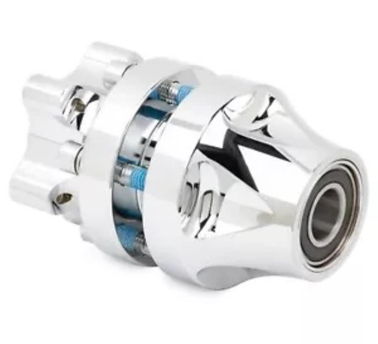 Arlen Ness 前輪用クローム シングル ディスク カートリッジ ハブ キット (71-649) Arlen Ness Chrome Single Disc Cartridge Hub Kit for Front Wheel (71-649) 【並行輸入品】