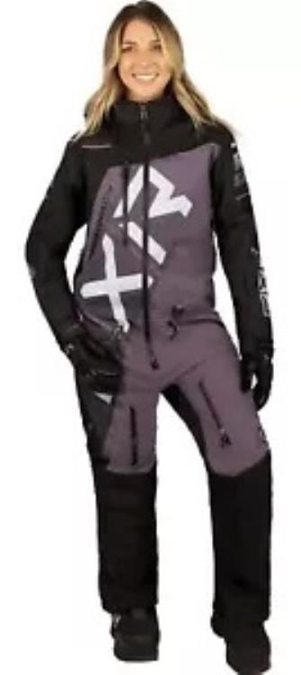 FXR CX Lite ウィメンズ スノー モノスーツ ブラック/ミューテッド グレープ FXR CX Lite Womens Snow Monosuit Black/Muted Grape 【並行輸入品】